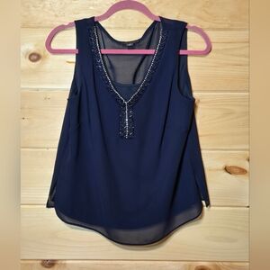 Navy Blue Blouse SZ 10